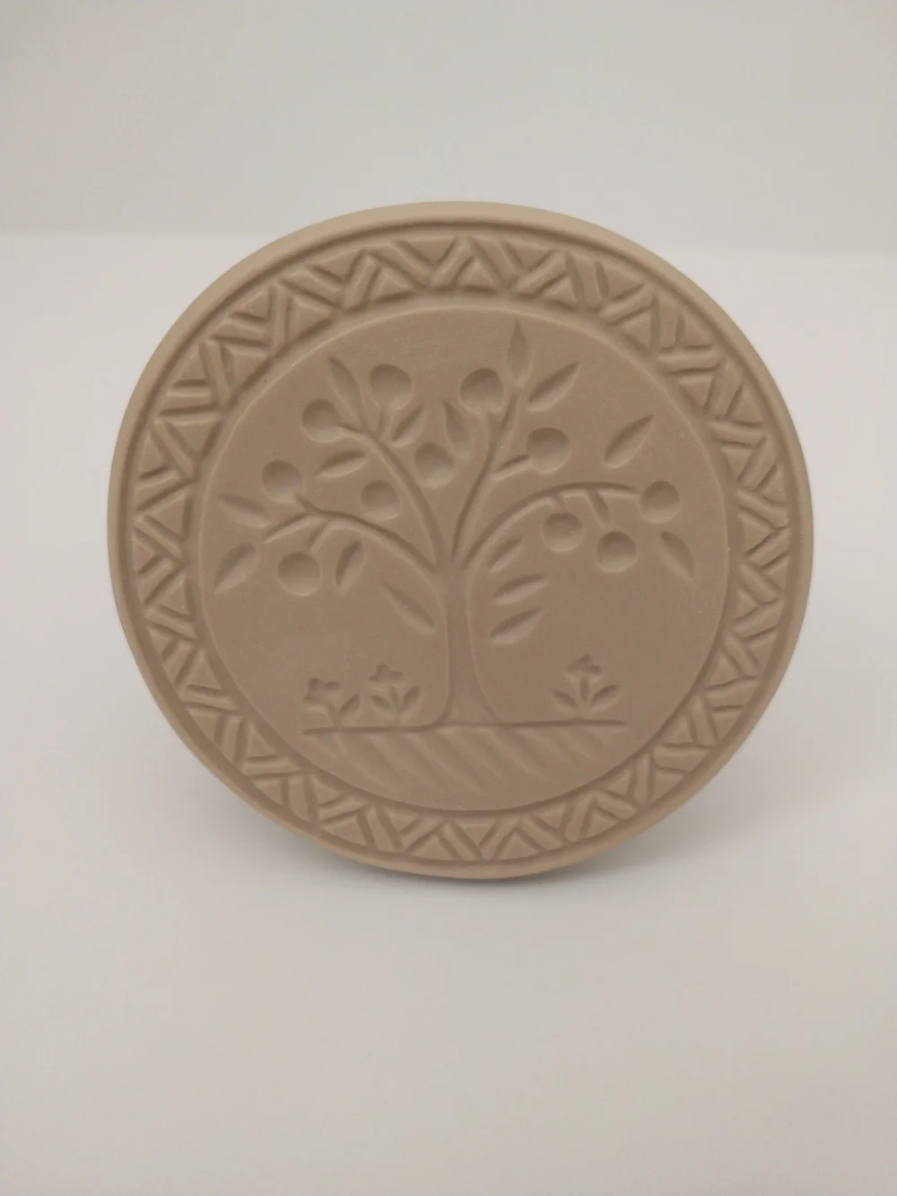 Vintage 1995 Brown Bag Cookie Art Cookie Press Mold Apples Number 5 Like New